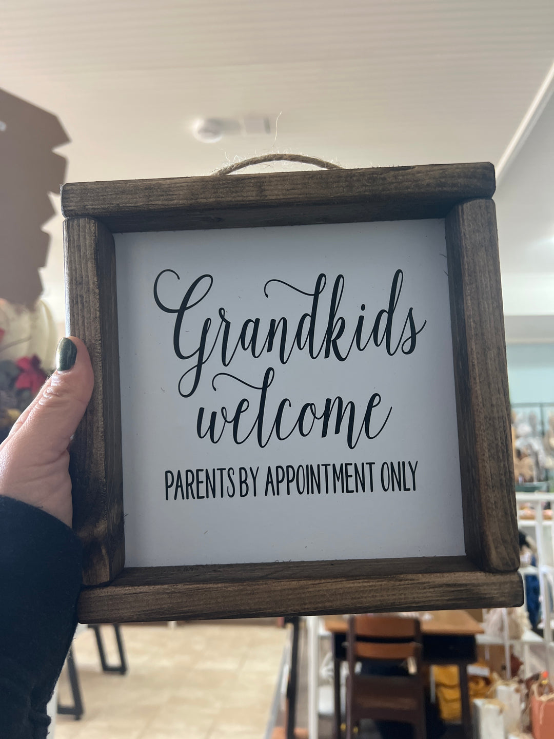 Grandkids Welcome Parents by Appointment Only Sign