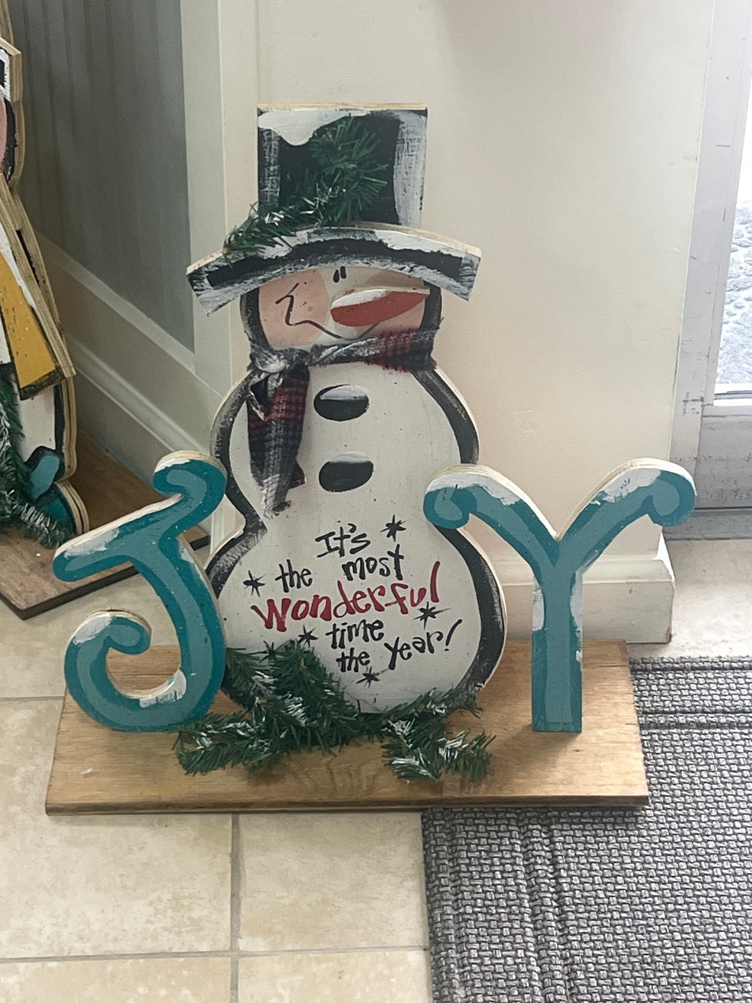 Joy Snowman with Base
