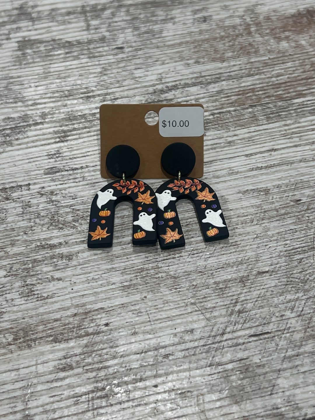 Ghost Leaf Dangle Earrings