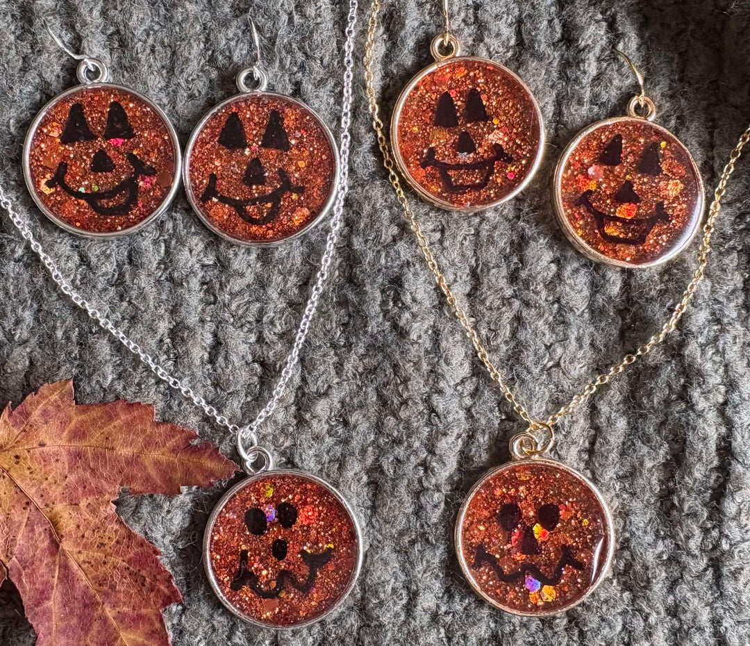 Resin Jack O Lantern Jewelry Workshop Sunday, October 19th @ 12:30pm