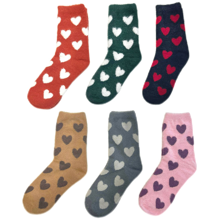 Furry Heart Winter Socks Acrylic Wool