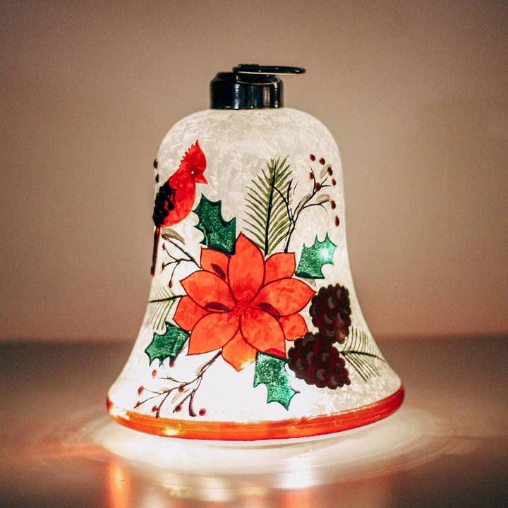 Cardinal LED Bell – Christmas Holiday Home Decor Gift