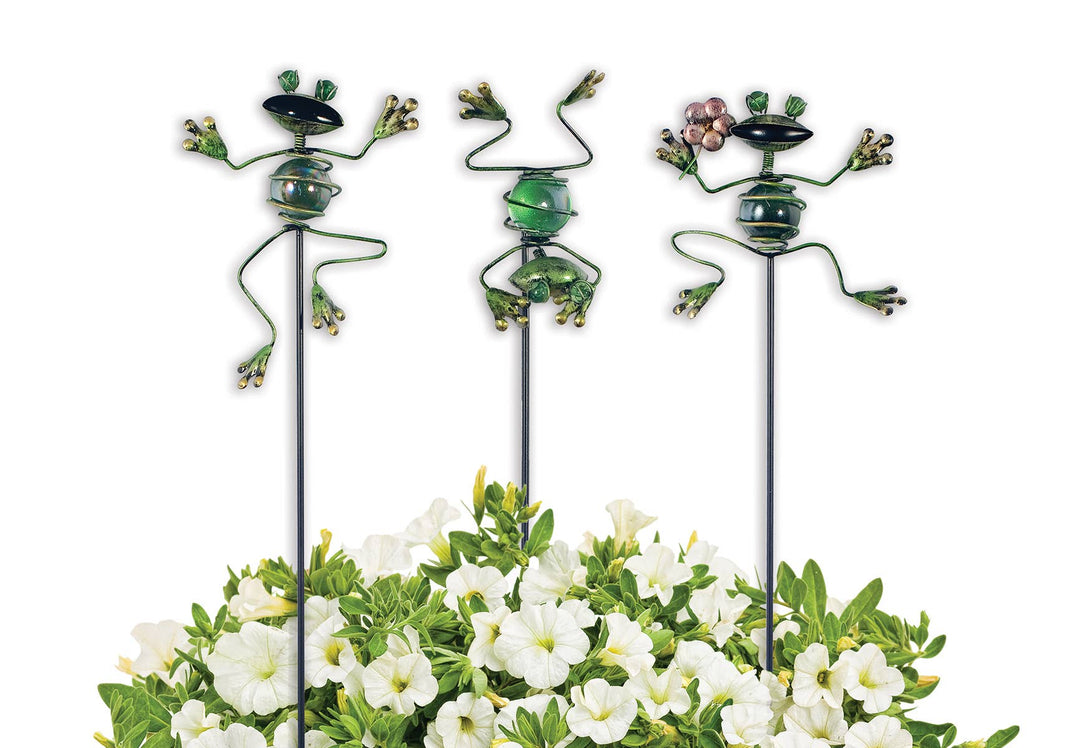 Frog Plant Pick 3 Asst