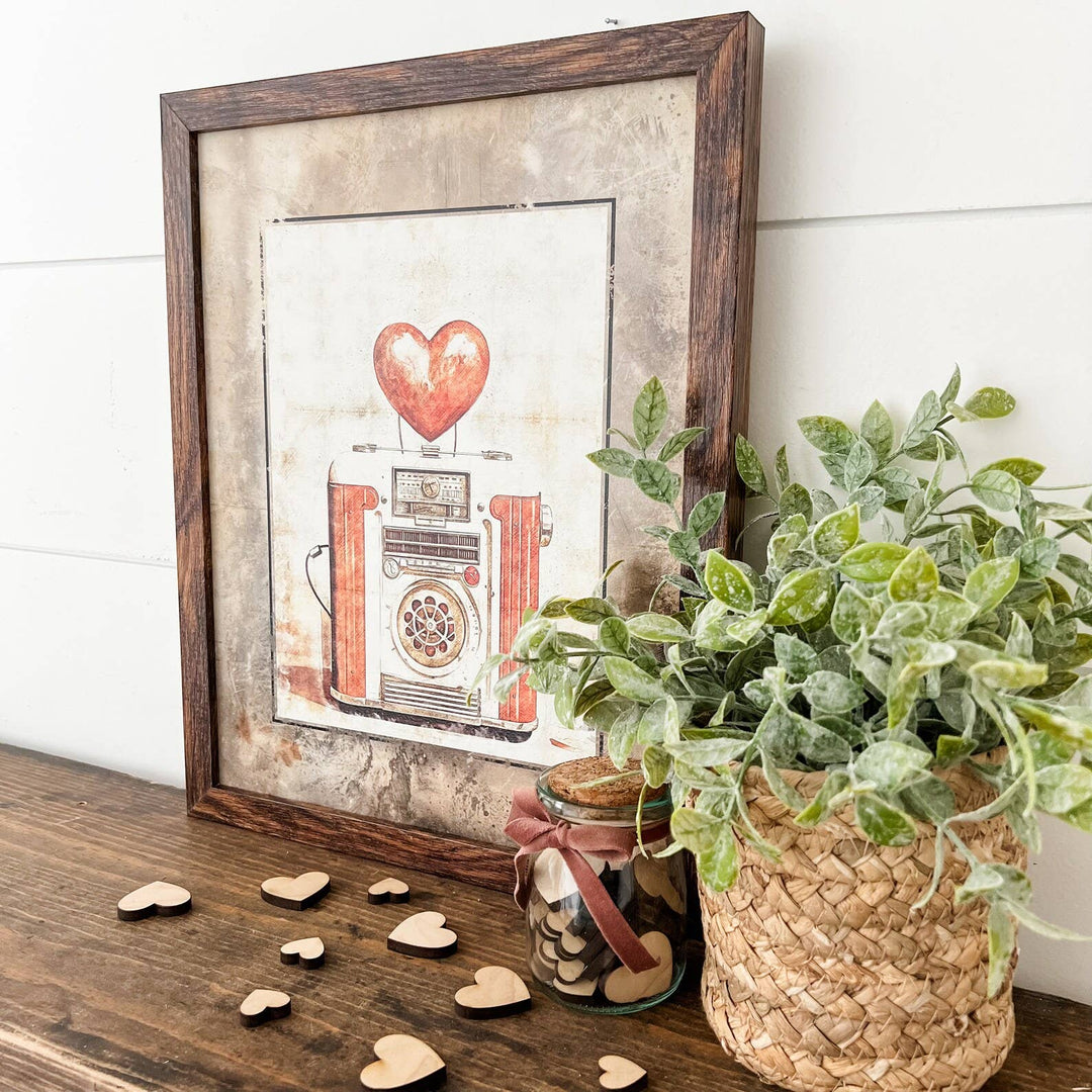 Vintage Valentine Radio Art Print
