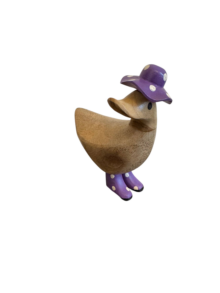 Polka Dot Hat Bamboo Ducky 