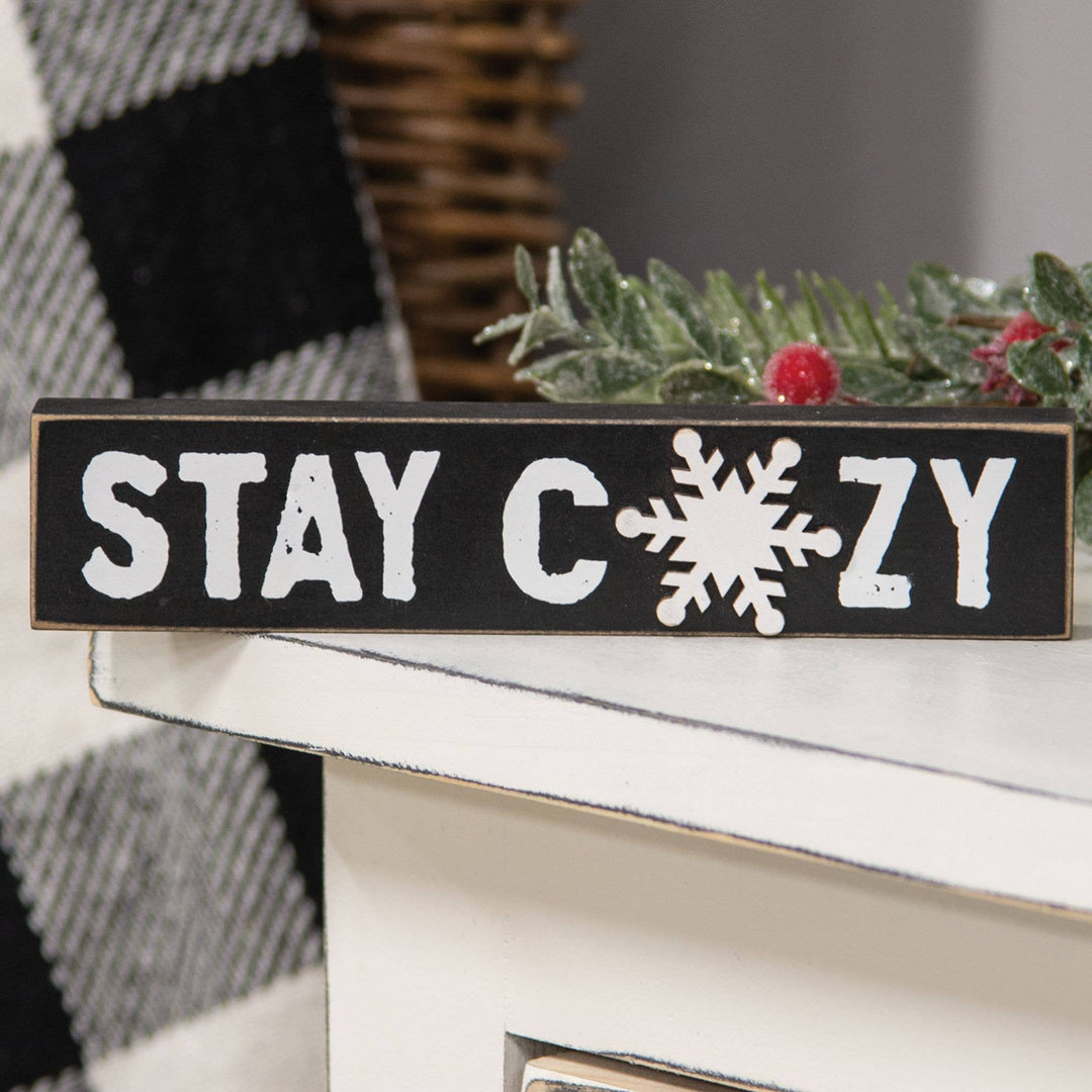 Stay Cozy Snowflake Block