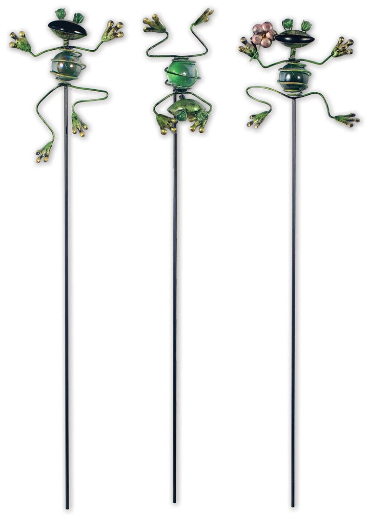 Frog Plant Pick 3 Asst