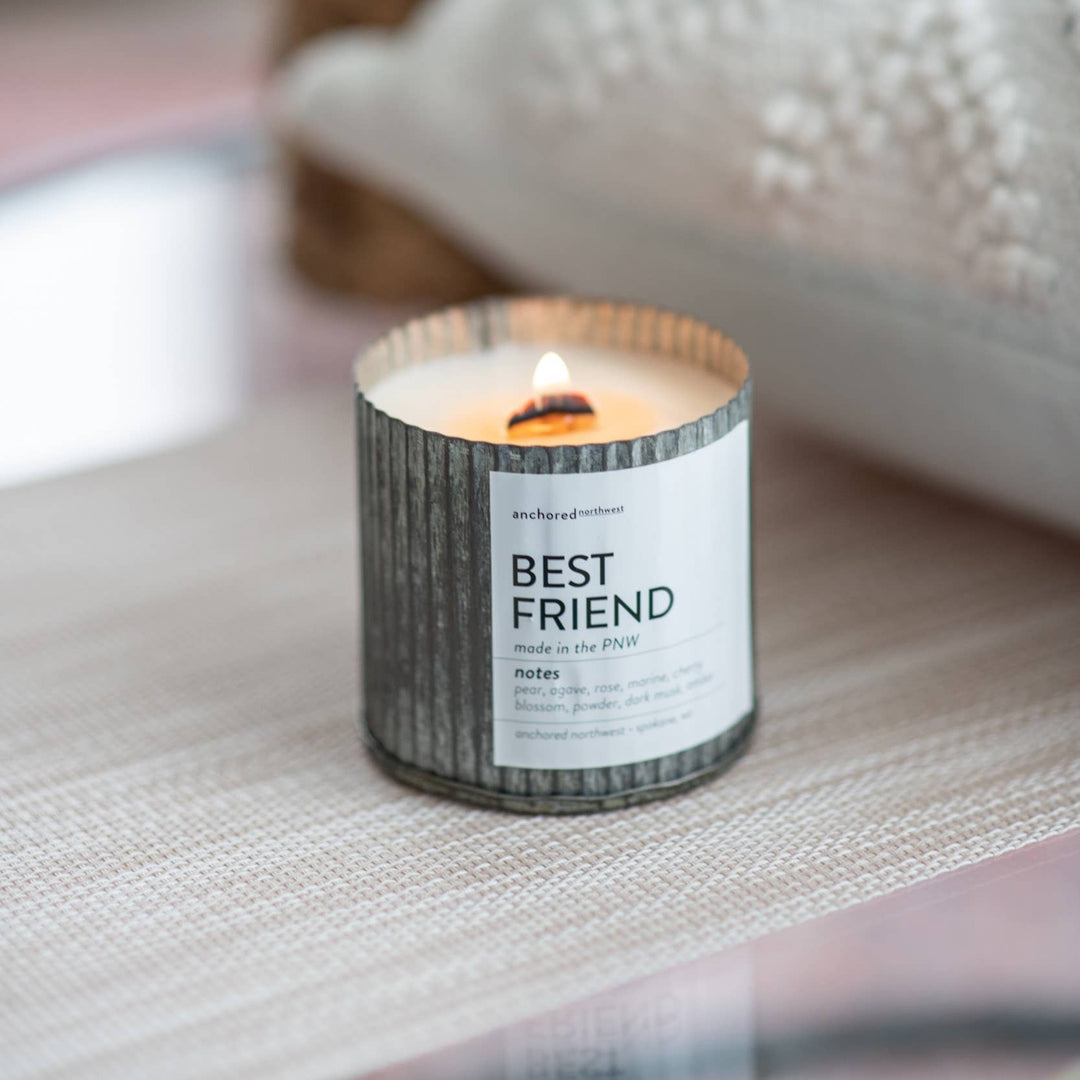 Spruce It up Rustic Vintage Wood Wick Christmas Candle