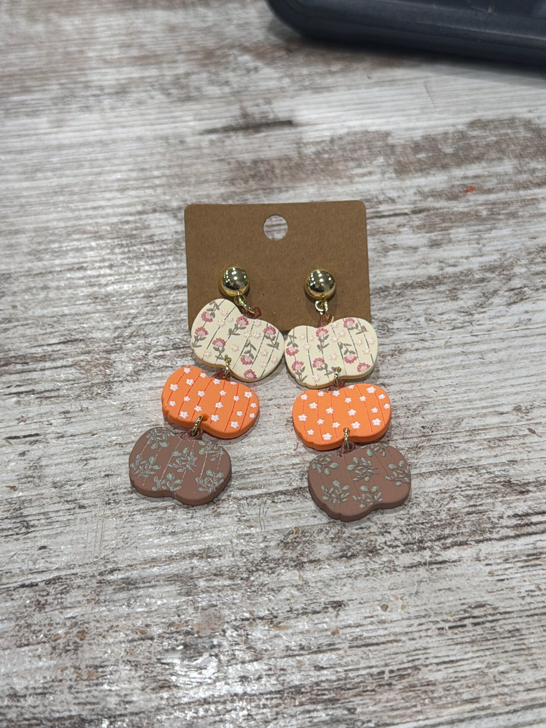 Pumpkin Dangle Earrings