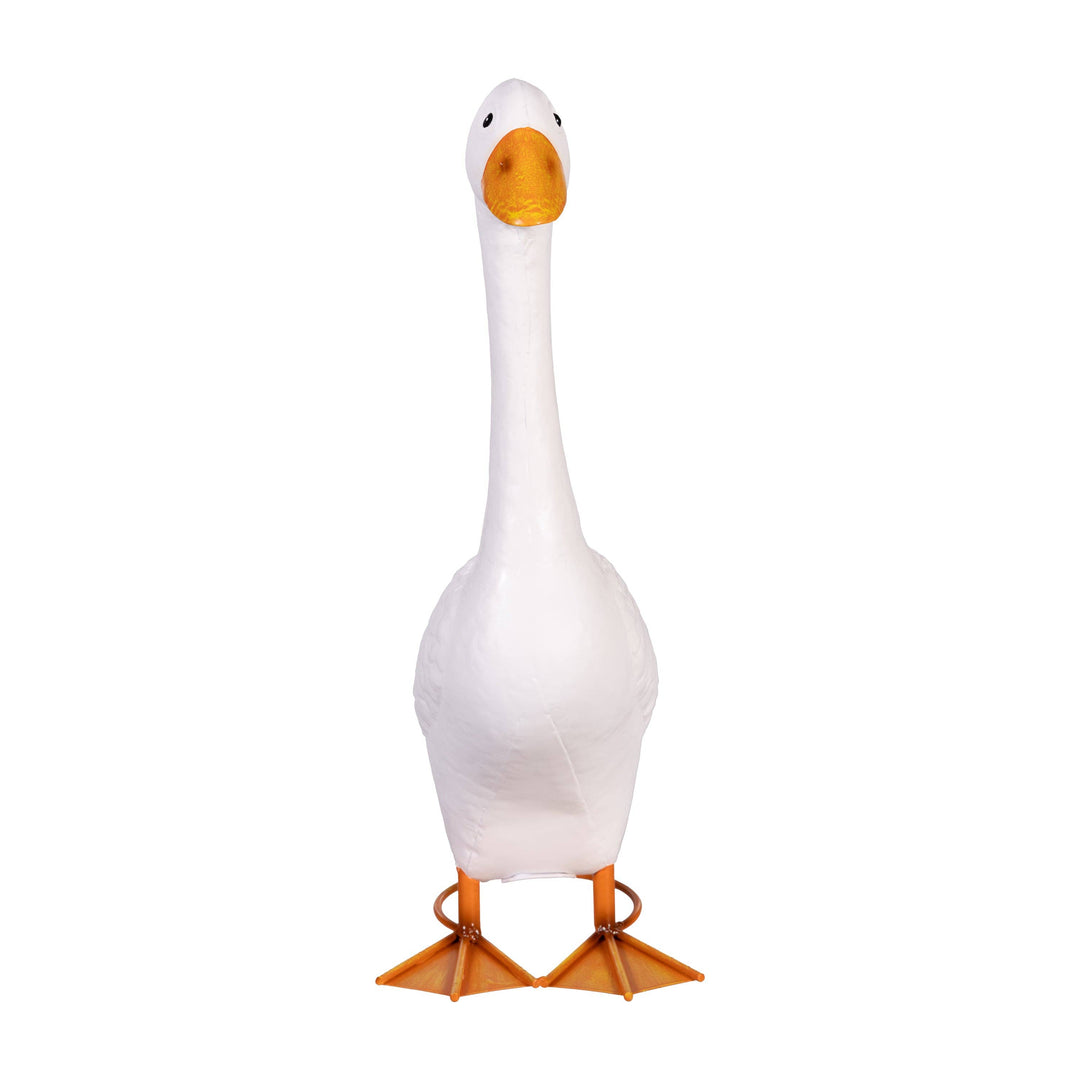 Porch Goose Statue, Metal, 21"H