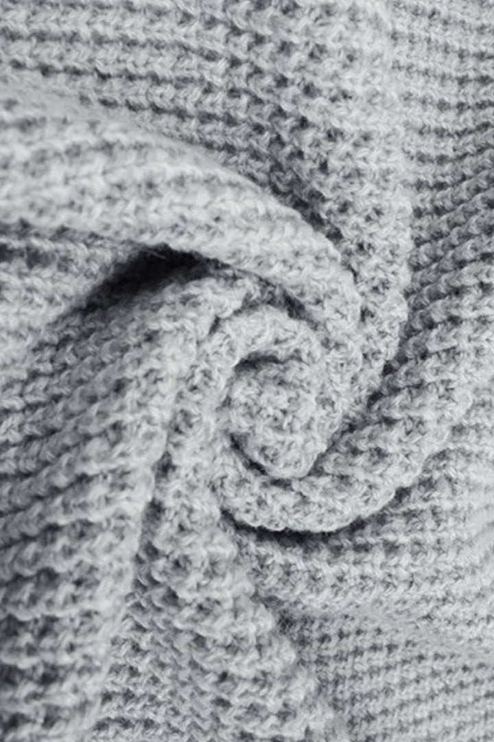 Casual Cable Open Front Cardigan Sweater