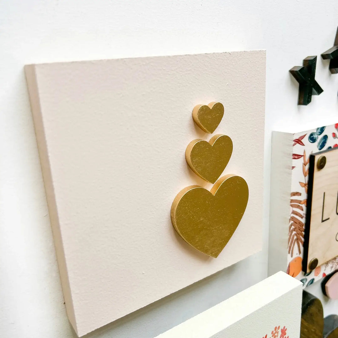 Valentines Day Mini Block Tiered Tray Signs