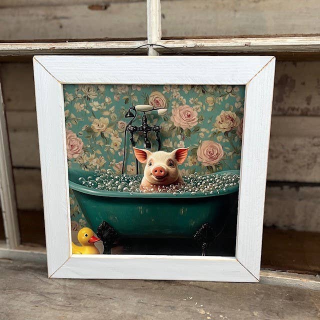 Victorian Pig in Tub