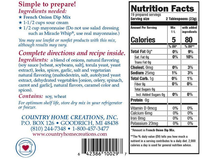French Onion Dip Mix