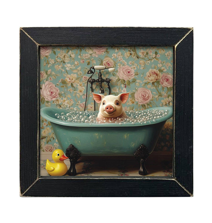 Victorian Pig in Tub