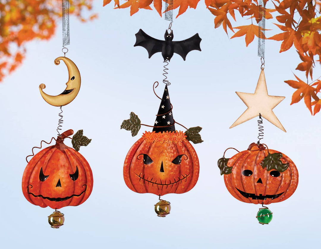 Halloween Pumpkin & Bat Bouncy-3 Asst