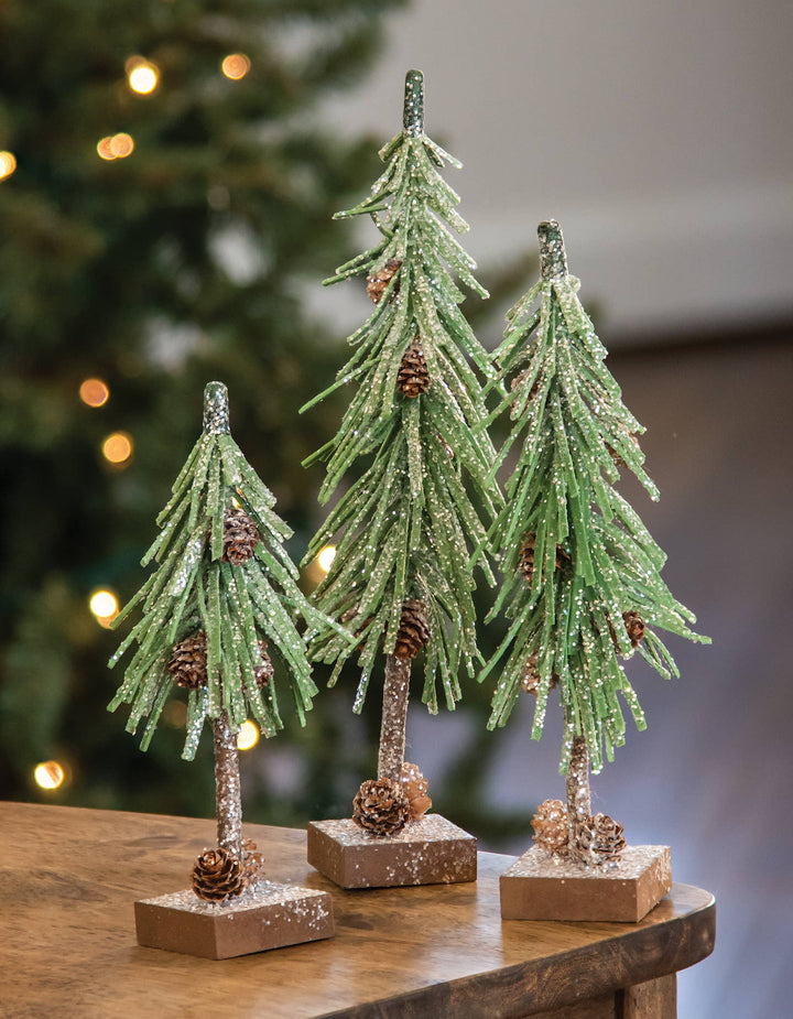 Glittered Pinecone Tree, 10 inch