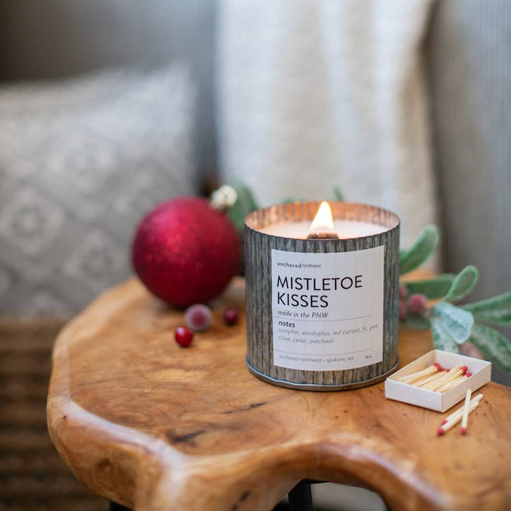 Fraser Fir Rustic Vintage Farmhouse Wood Wick Holiday Candle