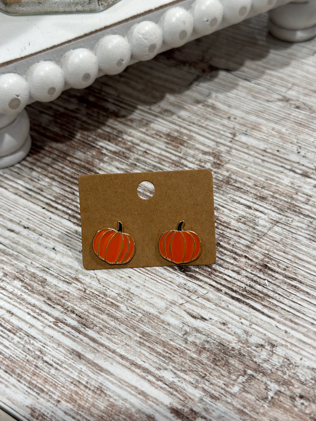 Pumpkin Stud Earrings