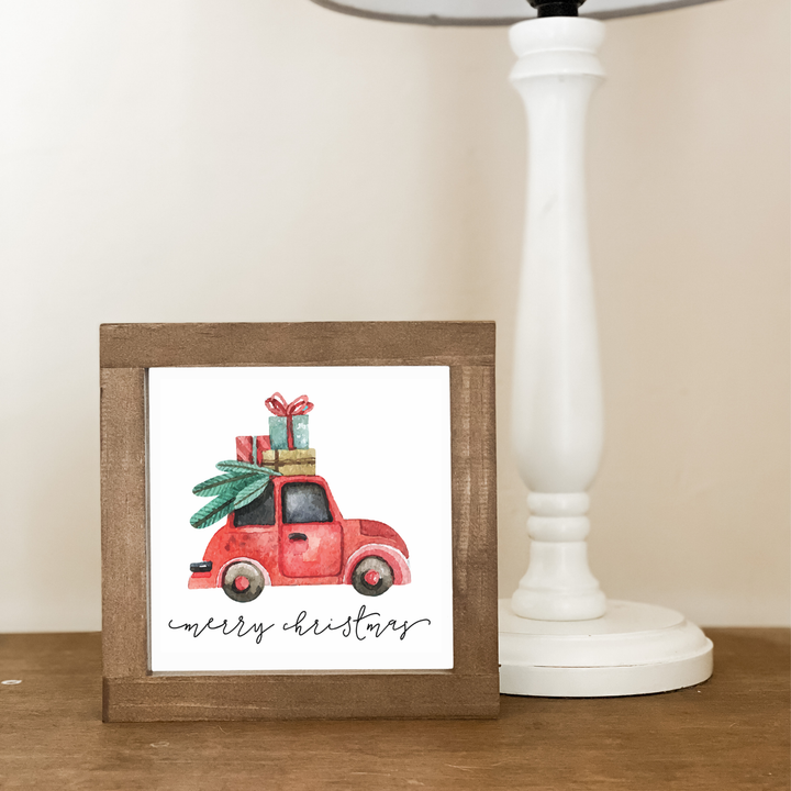 Christmas Truck | Christmas Wood Sign | Christmas Home Decor