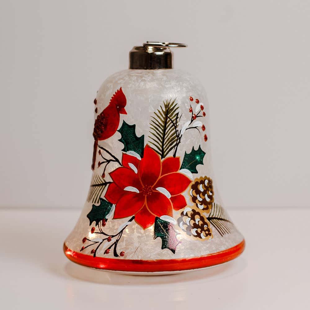 Cardinal LED Bell – Christmas Holiday Home Decor Gift