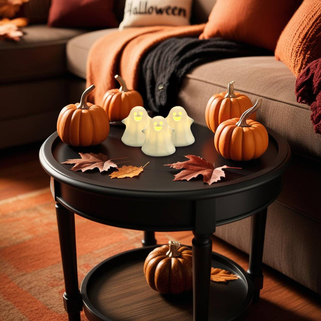 Battery-Operated Ceramic Ghosts