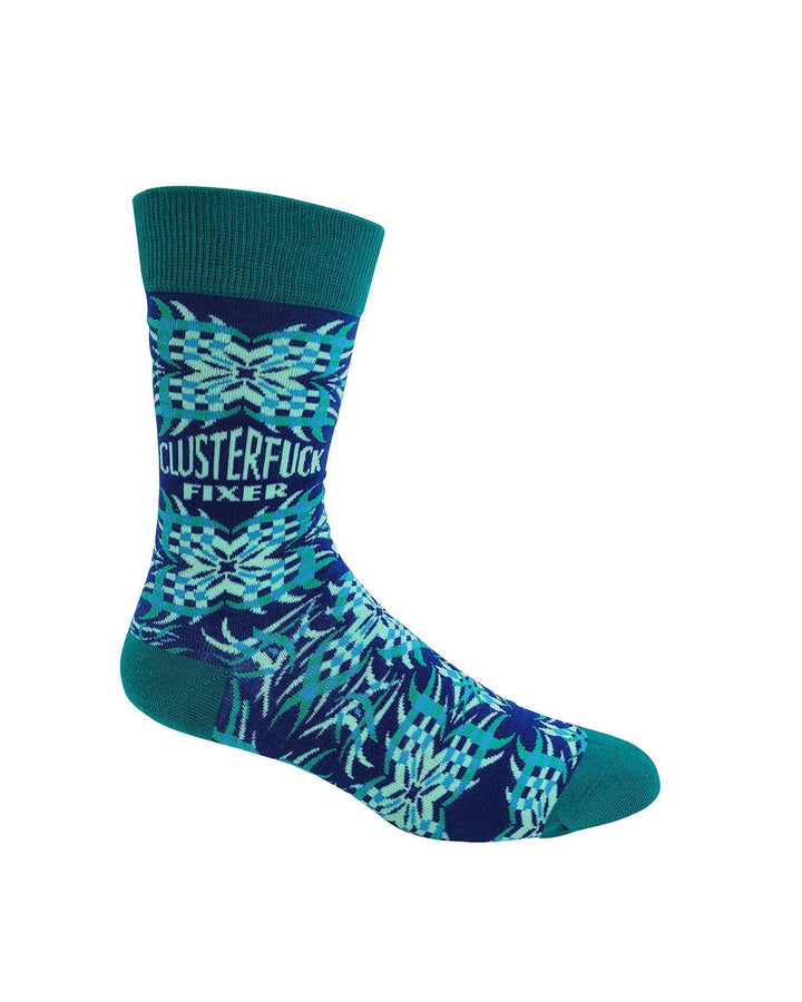 Clusterfuck Fixer Men's Novelty Crew Socks - Wholesale