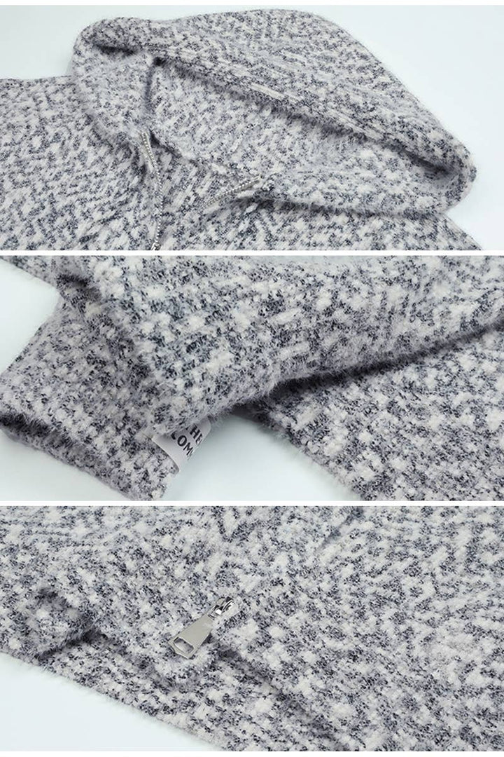 Casual Zip-Up  Hoodie Cardigan Sweater