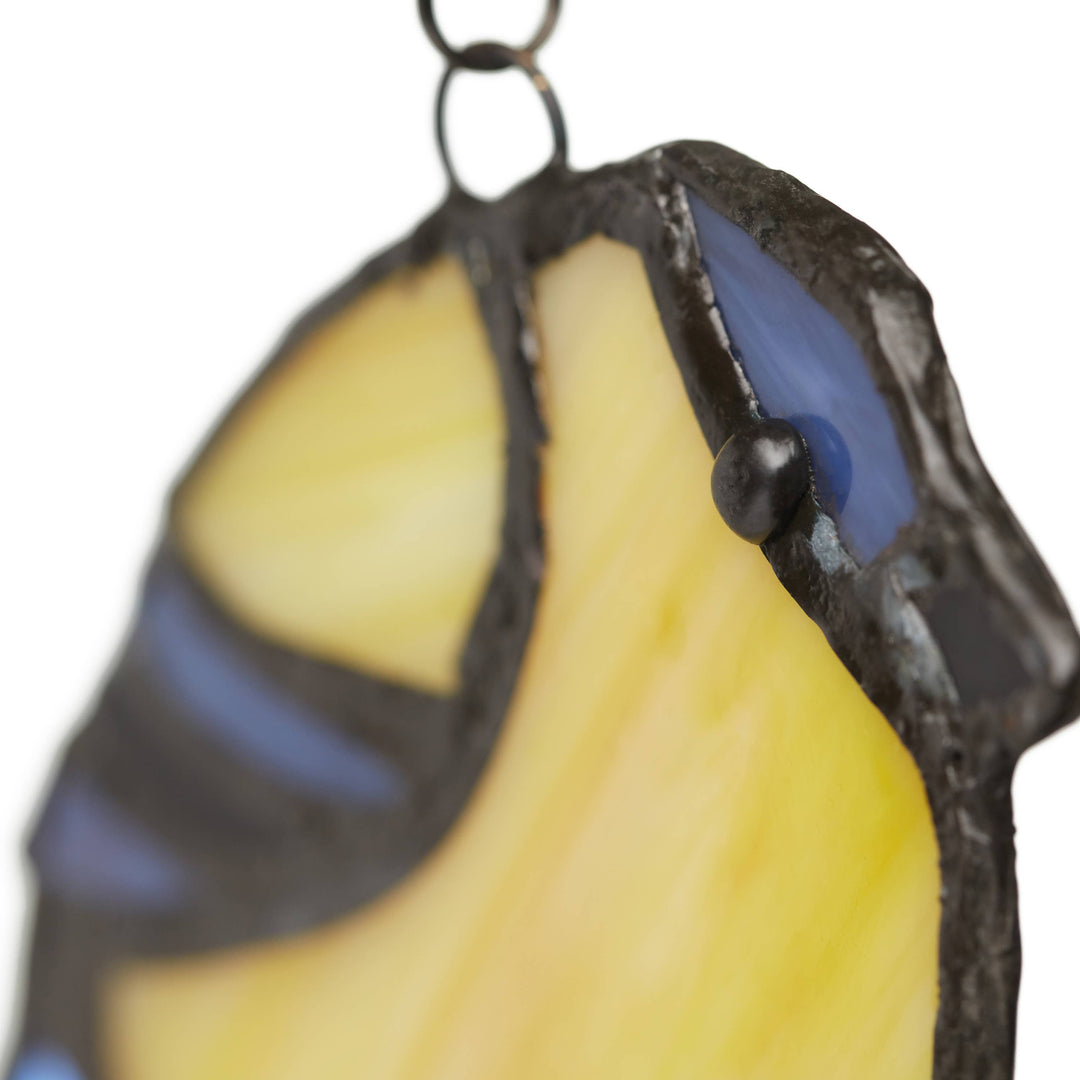 4.5"H Bird Quartet Stained Glass Window