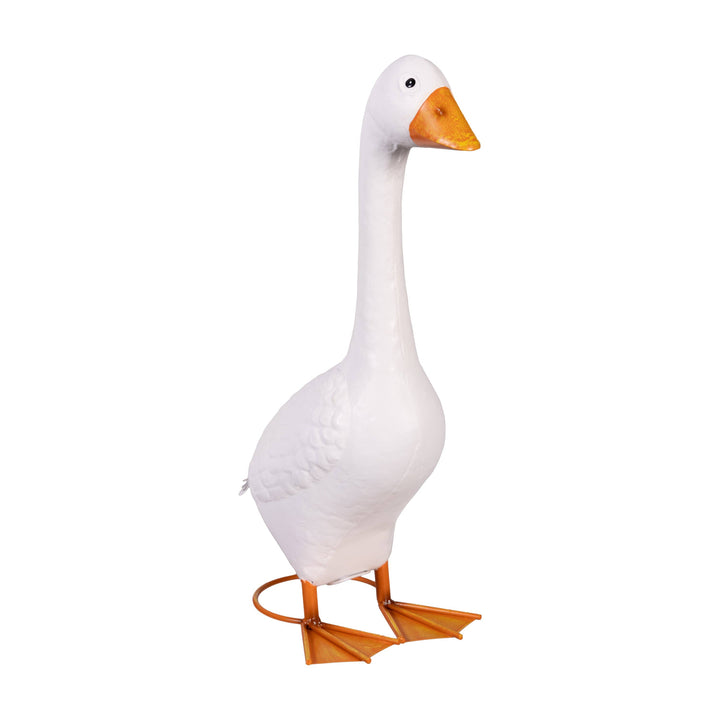 Porch Goose Statue, Metal, 21"H