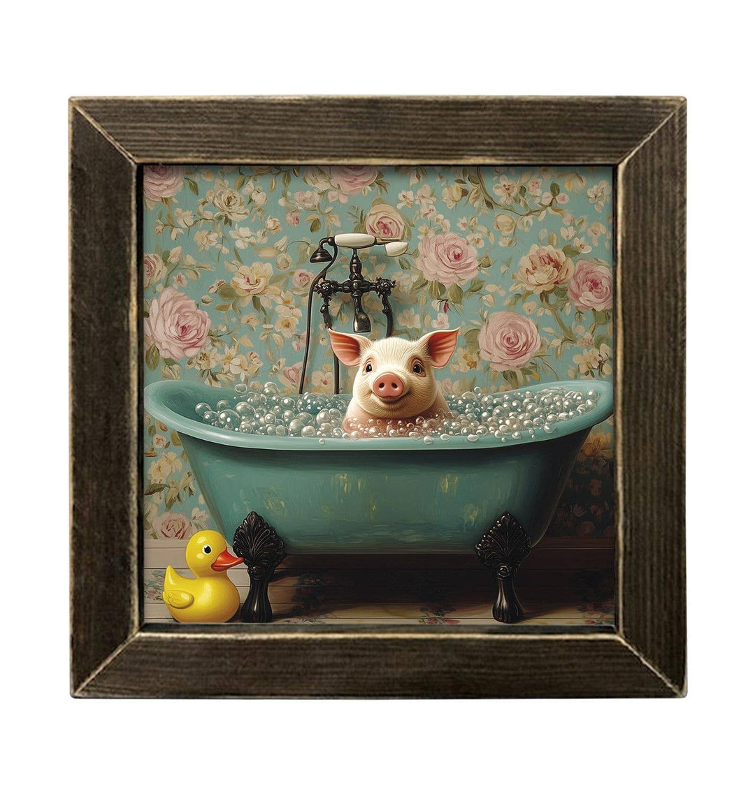 Victorian Pig in Tub