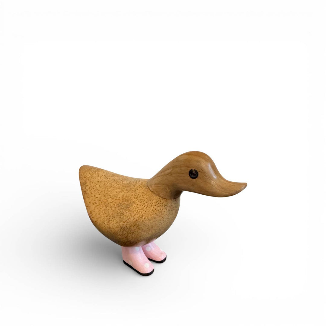 Polka Dot Boots Bamboo Ducky 