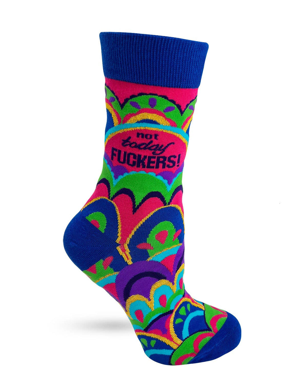 Not Today Fuckers Women's Novelty Crew Socks