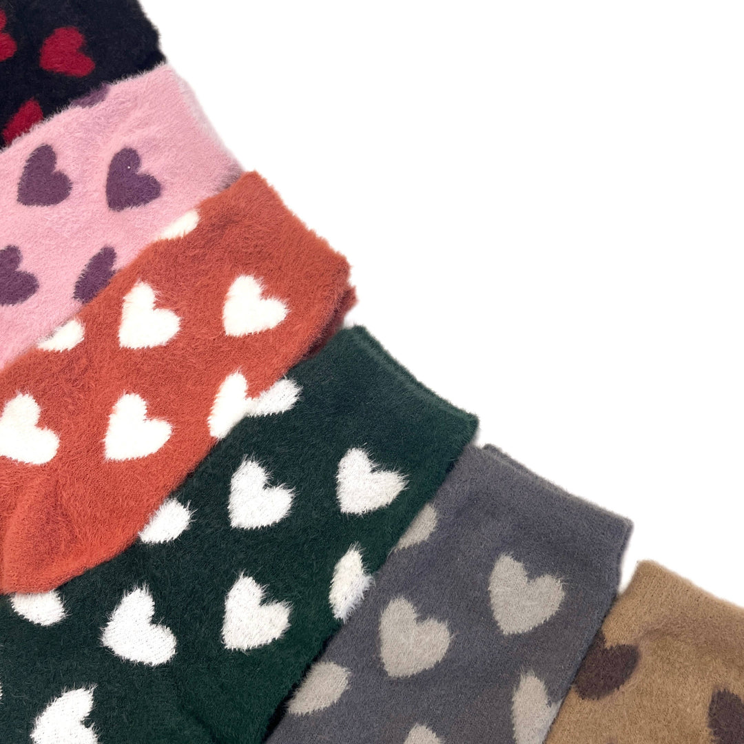 Furry Heart Winter Socks Acrylic Wool