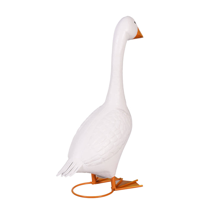 Porch Goose Statue, Metal, 21"H