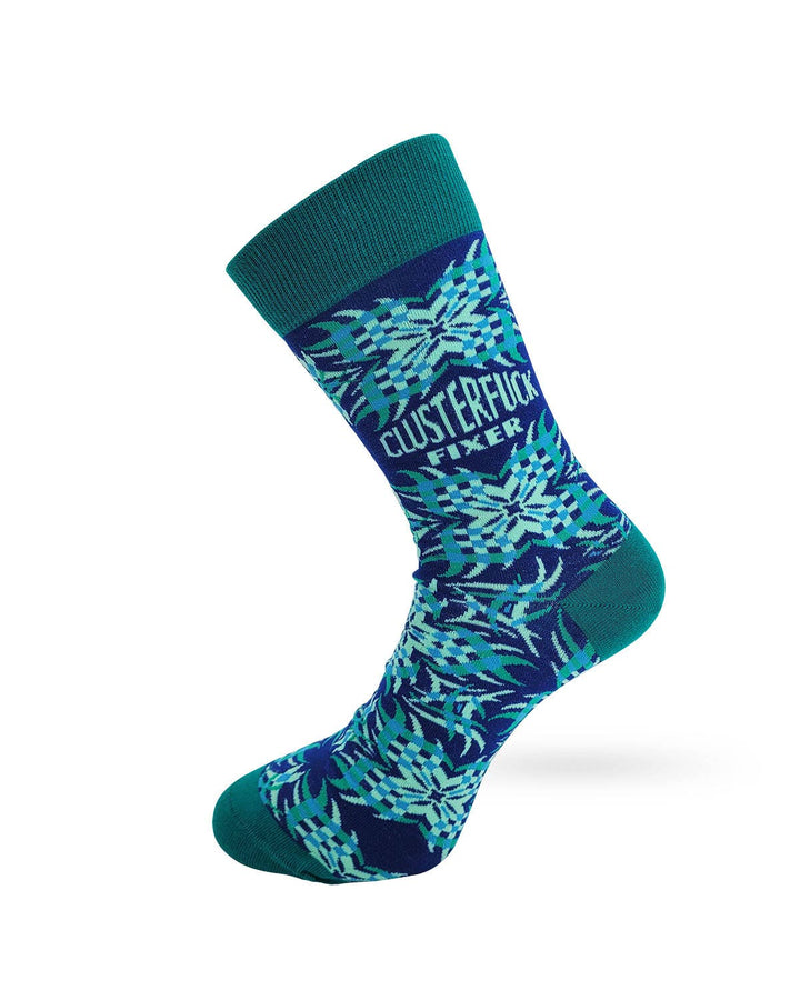 Clusterfuck Fixer Men's Novelty Crew Socks - Wholesale
