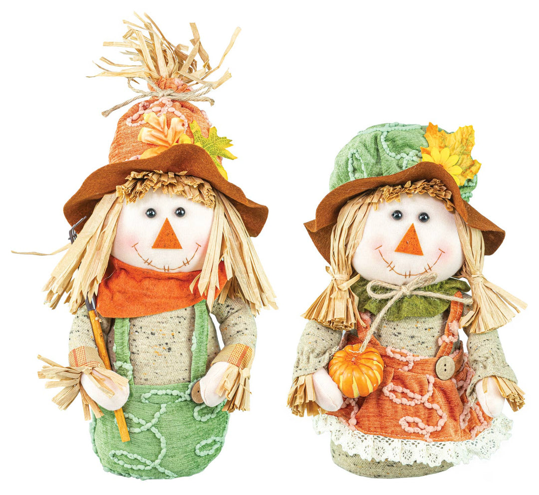 Farmstead Fall Scarecrow Tabletop 2 Assorted