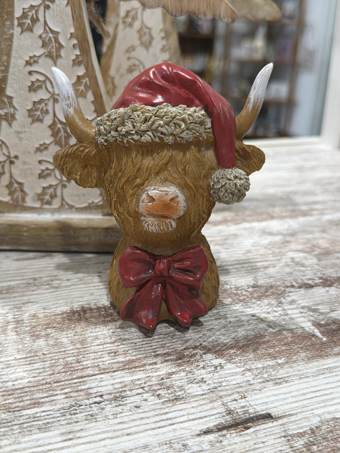 Santa Highlander Cow