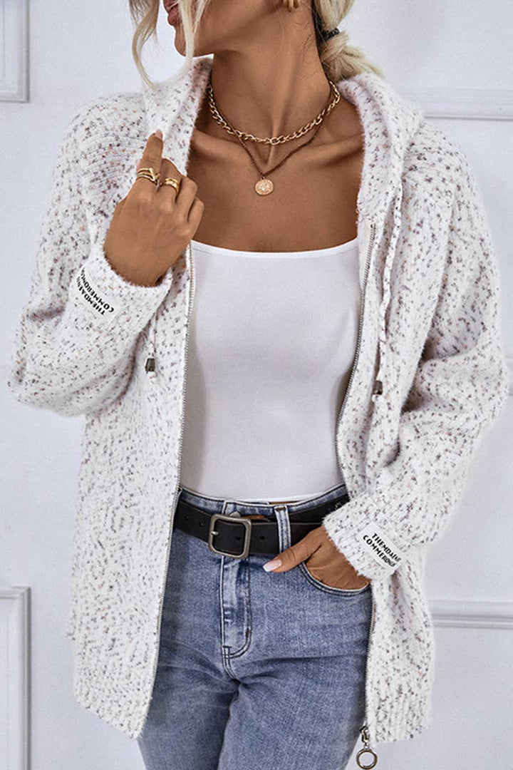 Casual Zip-Up  Hoodie Cardigan Sweater