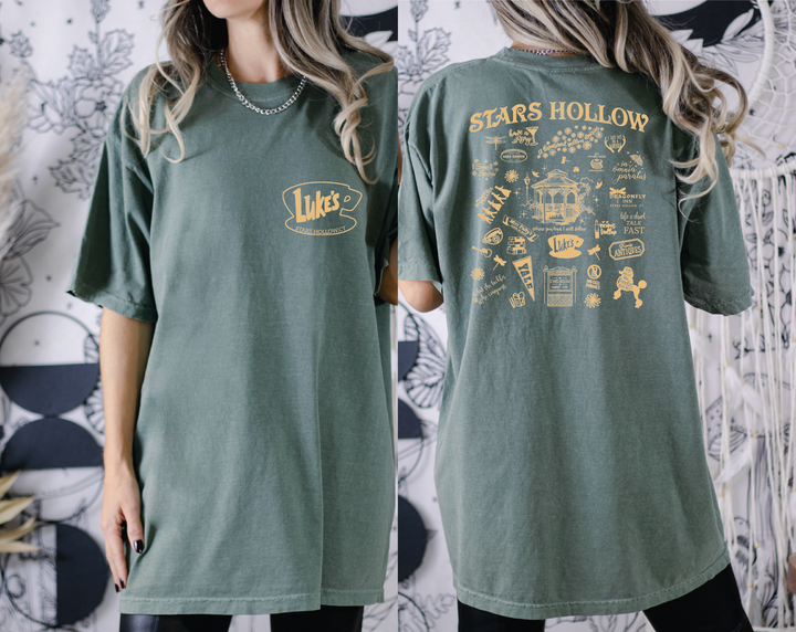 Stars Hollow Comfort Colors Shirt, Lukes Coffee Shirt X542