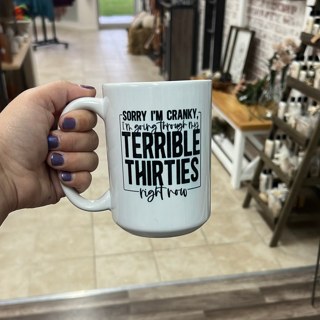 Terrible Thirties Mug