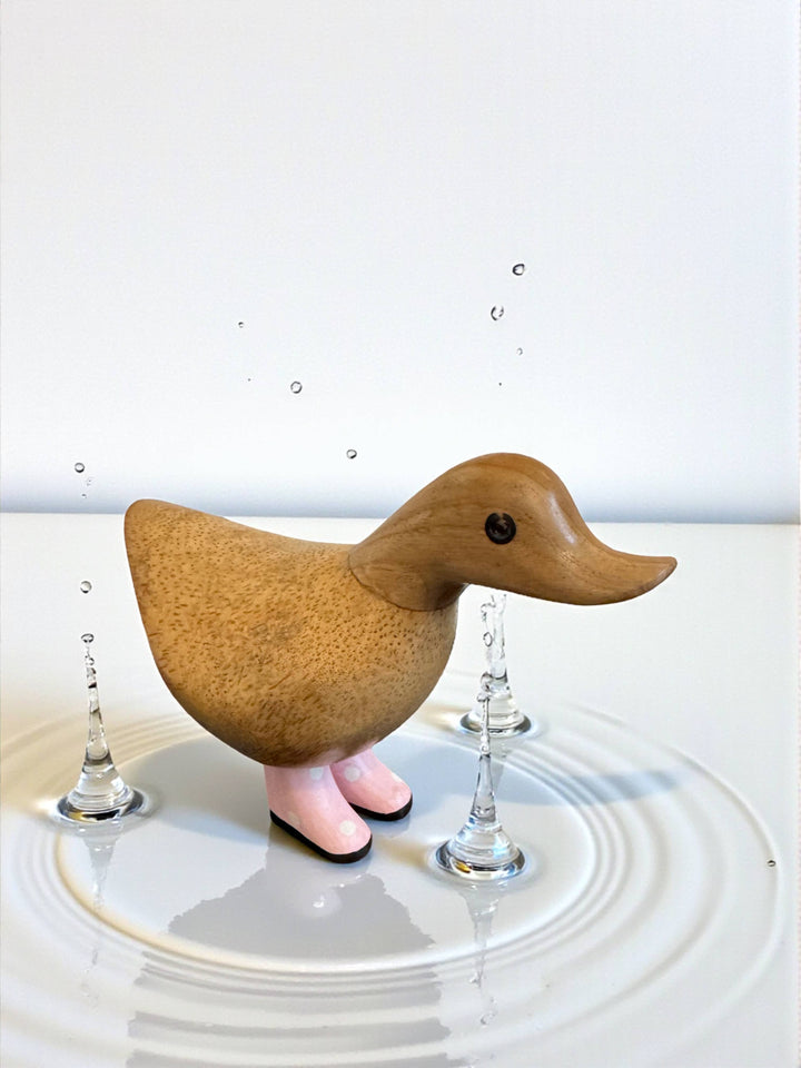 Polka Dot Boots Bamboo Ducky 
