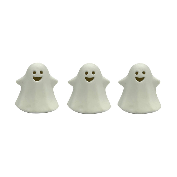 Battery-Operated Ceramic Ghosts