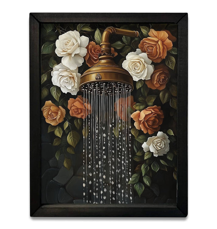 Vintage Floral Shower Box Frame