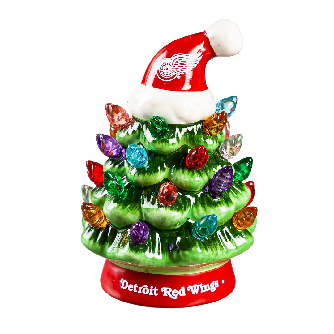 4" Mini LED Tabletop Christmas Tree, Detroit Red Wings