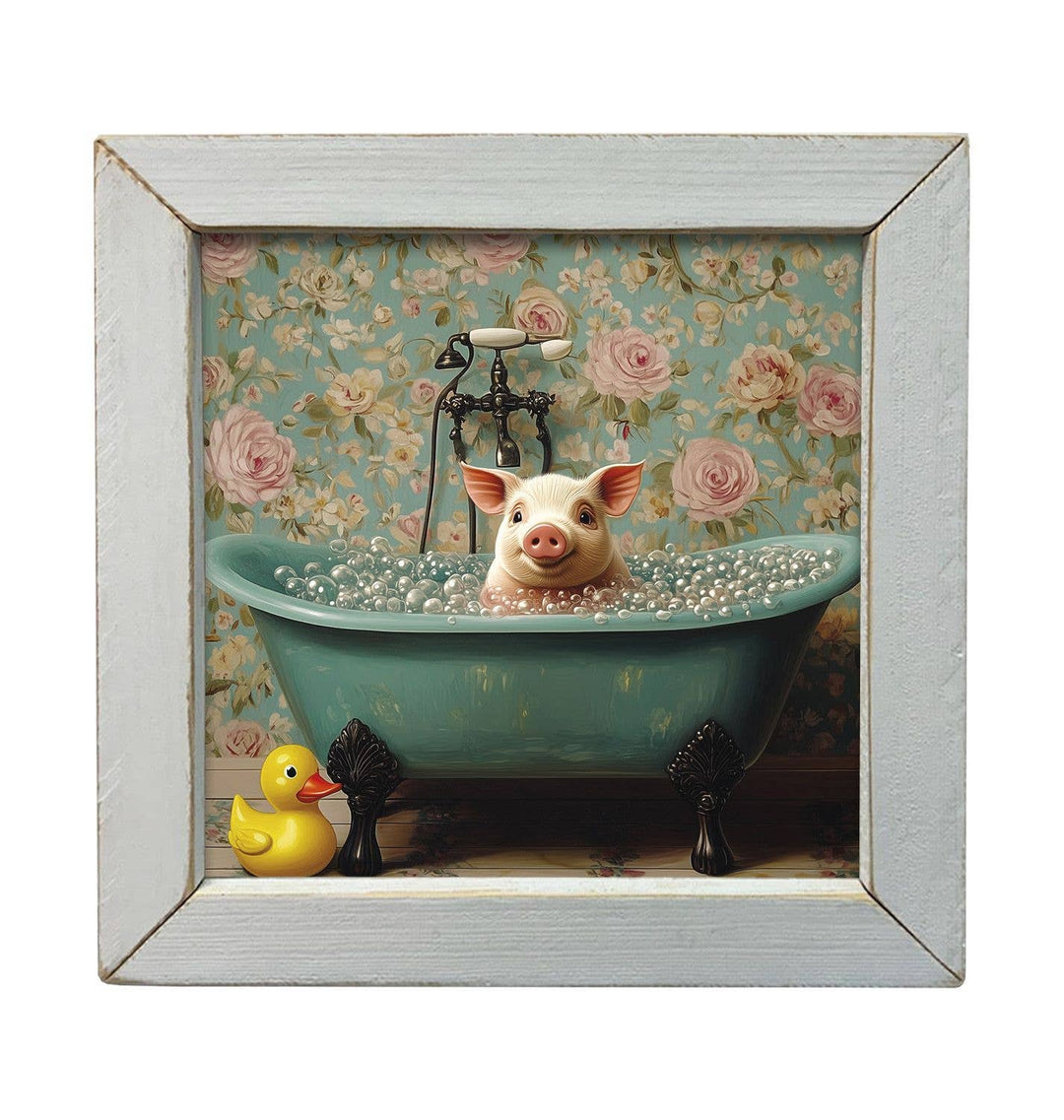 Victorian Pig in Tub