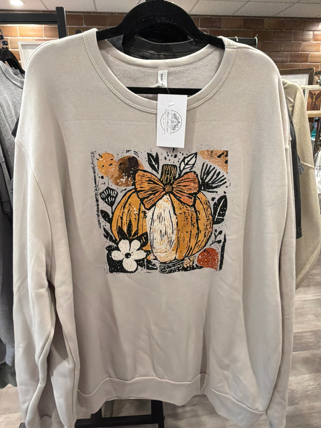 Pumpkin Bow Sweatshirt