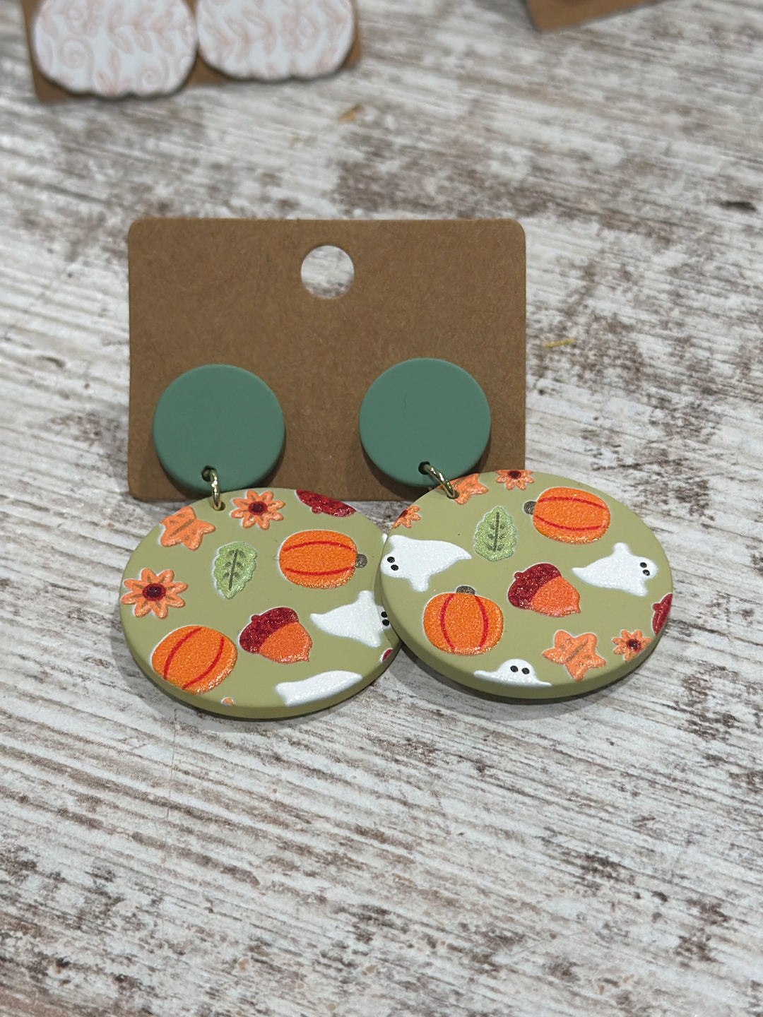 Pumpkin Dangle Earrings