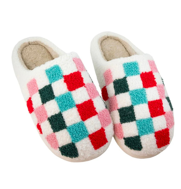 Checkered Slippers