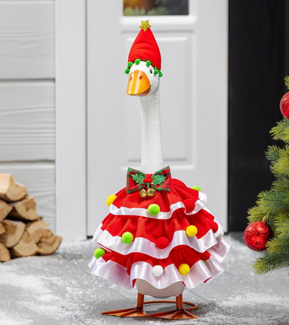 Christmas Dress Goose Outfit 21 inch